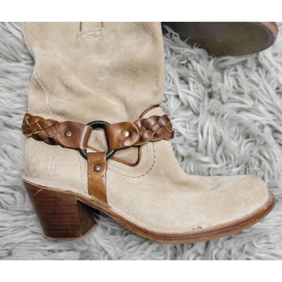 Frye Suede Women's Ankle Boots Size 7.5 - Picture 10 of 14